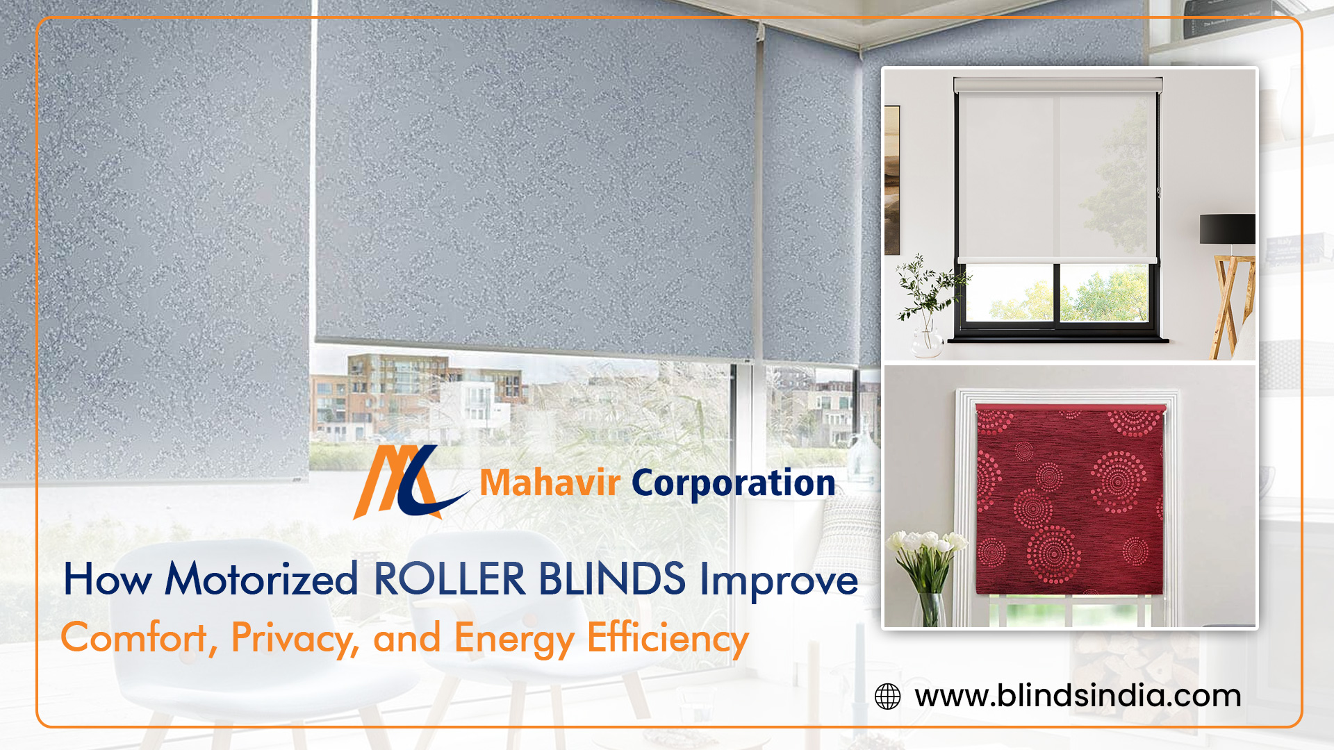Motorized roller blinds
